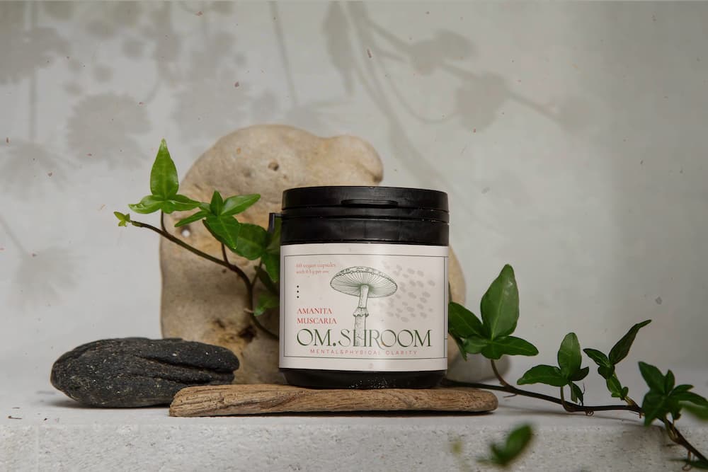 om.shroom’s Amanita Muscaria Capsules for microdosing (BALANCE, STRESS RELIEF &amp; MENTAL CLARITY) - improves memory, focus, and mental clarity